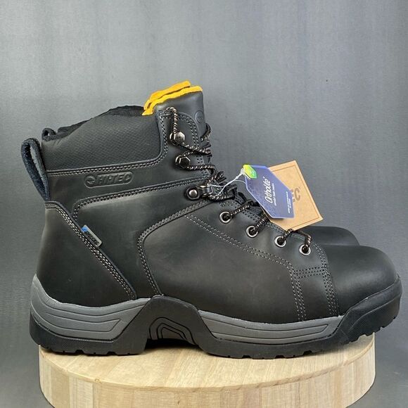 Hi-Tech Trencher Workboot shoe Soft Toe Men's Size 12 Black - Picture 1 of 8